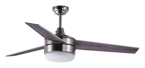 Maxim Transitional 2-Light 52" Indoor Ceiling Fan in Satin Nickel and Black - 89909FTSNBK