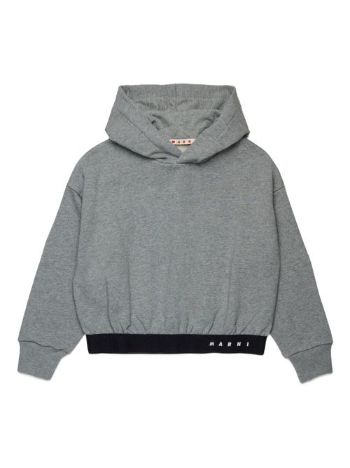 Marni Kids cotton hoodie - Grey