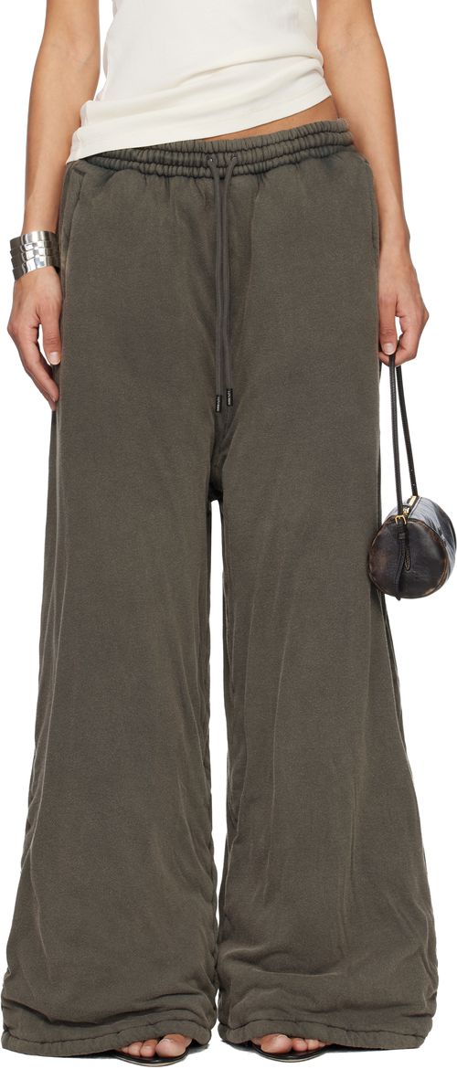 Gray Wadded Bontans Sweatpants