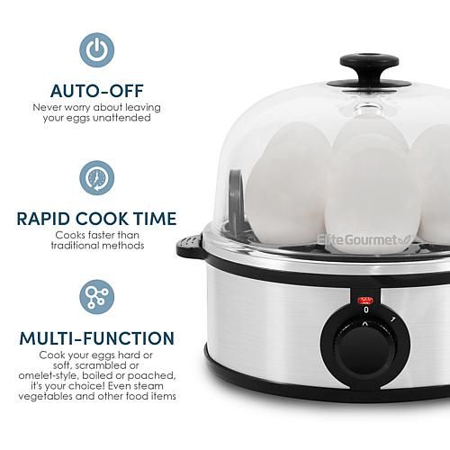 Platinum Stainless Steel Automatic Egg Cooker EGC648
