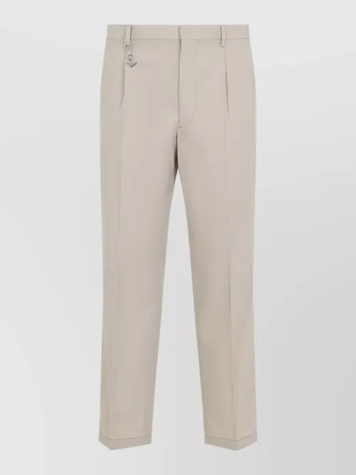 Prada - tailored trousers belt loops side pocket