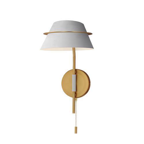 Natural Aged Brass One Light Wall Sconce from the Lucas Collection