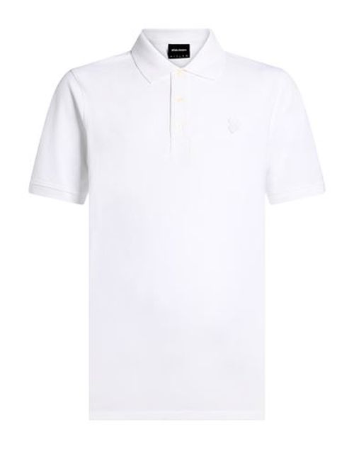 Man Polo shirt White Size XL Cotton, Elastane
