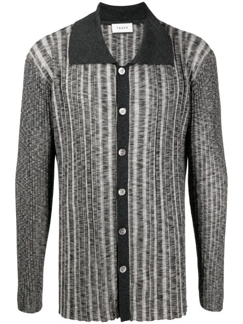 Long-sleeved polo shirt - Grey