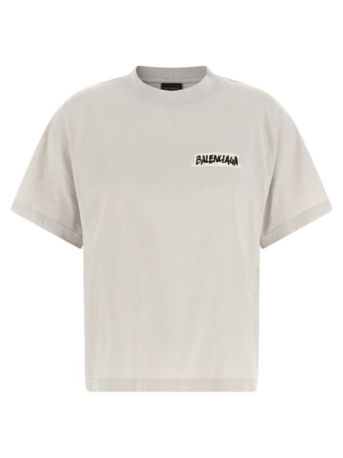 Logo-Embroidered T-Shirt — Gray