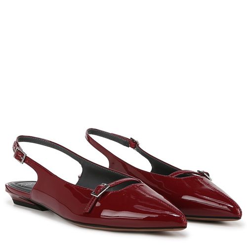 Women's Emma Mary Jane Slingback Shoes (Gothic Red Patent Leather)