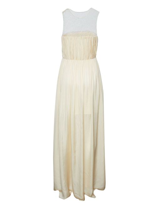 Silk maxi dress - Neutrals