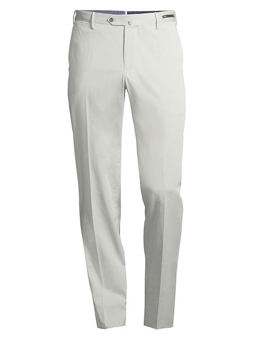 Men's Slim-Fit Silk-Blend SilkOchino Trousers - Stone