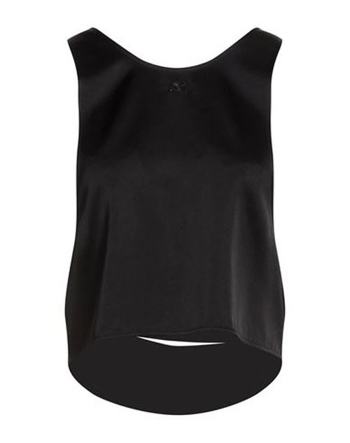 Courrèges Woman Top Black Size 4 Acetate, Polyester, Polyamide, Elastane