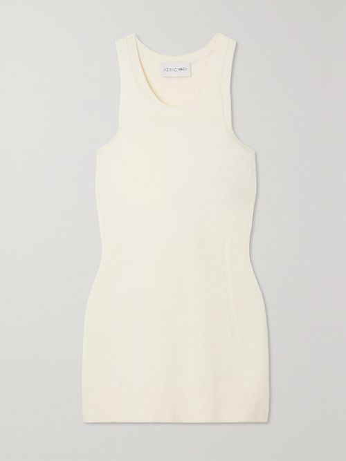 Mybody Stretch-knit Tank - White