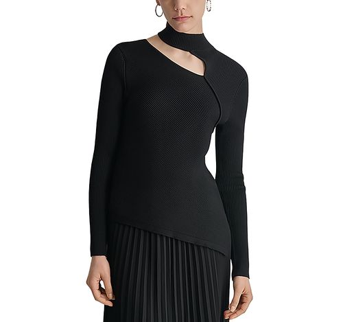 Asymmetrical Cutout Sweater