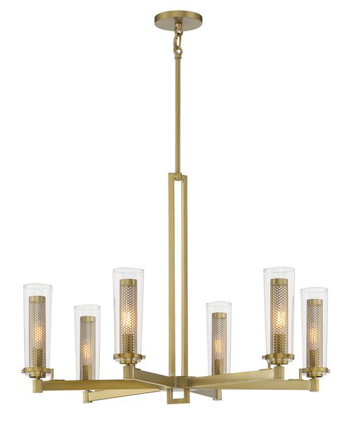 Soft Brass Chandelier from the Emmerham Collection
