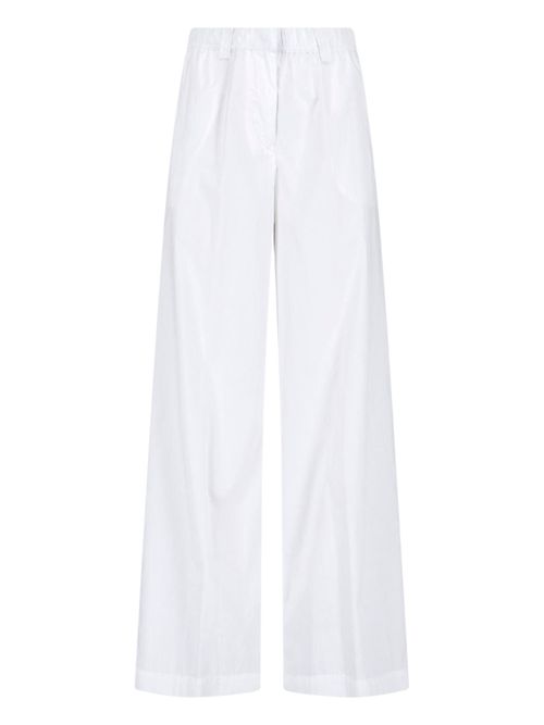 Lightweight Natural Cotton-Blend Trousers for Women