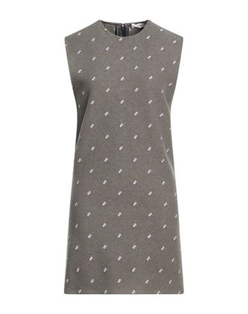 Woman Mini dress Taupe Size M Virgin Wool