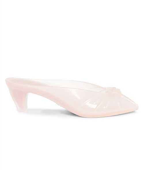 Women's Jelly Cone Heel Mules - Blush Pink