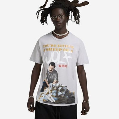 Men's Narcos Wolf T-Shirt in Grey