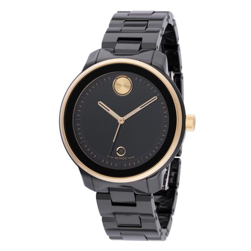 Bold Quartz Black Bracelet Watch