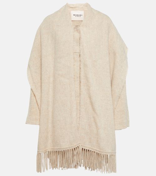 Faty scarf-detailed wool-blend coat