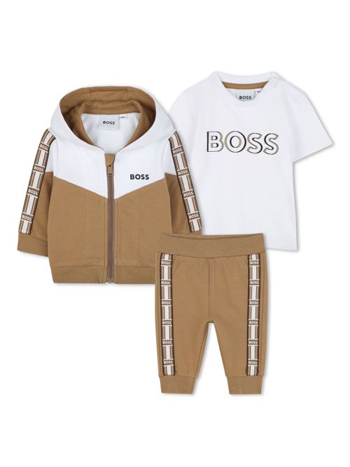 Two-tone tracksuit set - Neutrals