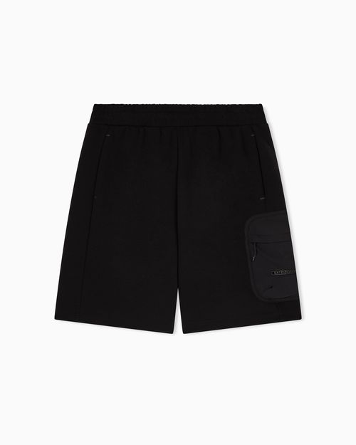 Cotton-blend Bermuda shorts
