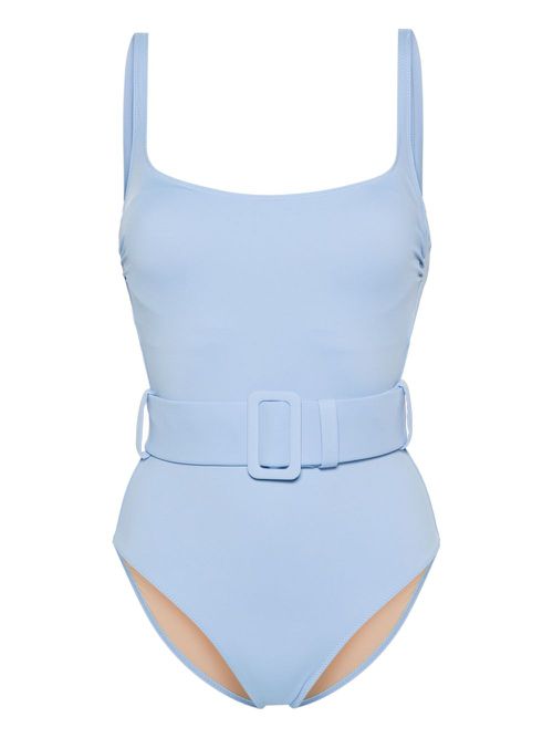 Cassandra belted swimsuit - Blue