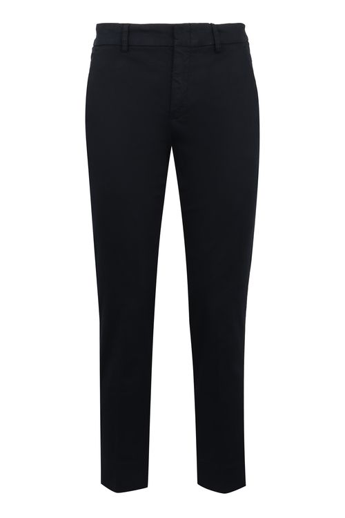 -inspired Cotton Trousers with Side Pockets