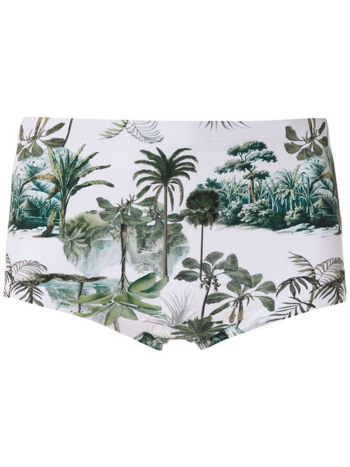Copacabana printed trunks - White