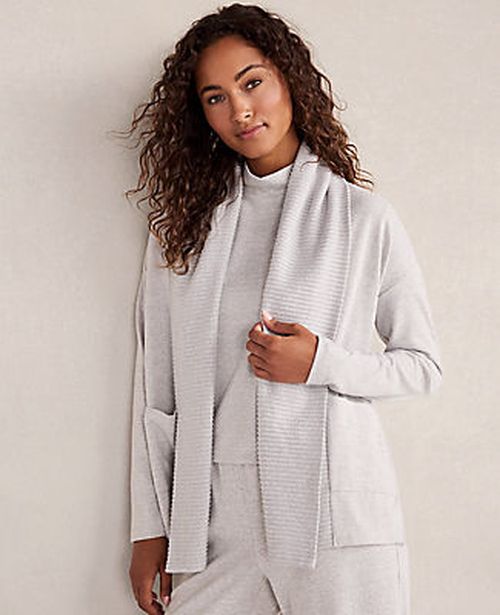 Ann Taylor Haven Well Within Cozy Knit Open Front Cardigan