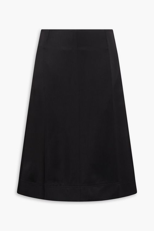 Satin-crepe skirt - Black - EU 30
