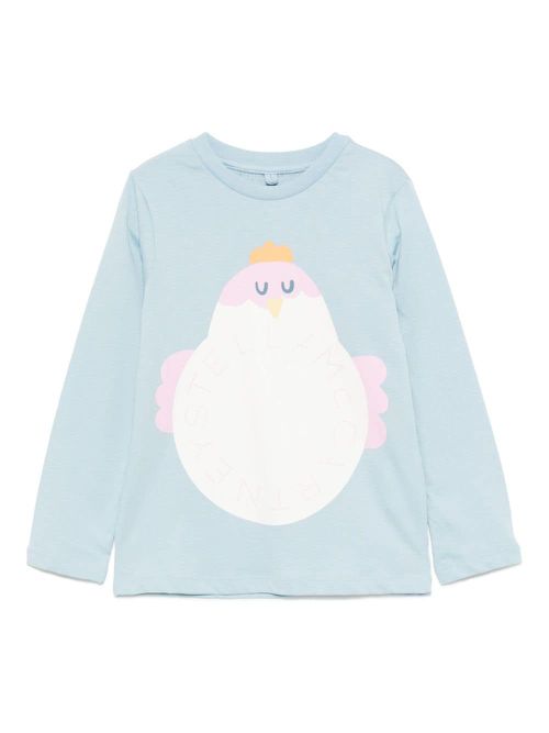 Logo-print cotton T-shirt - Blue