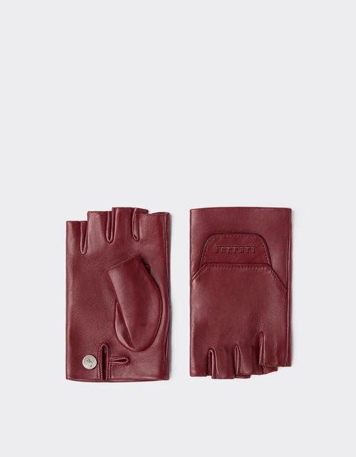 Fingerless leather gloves