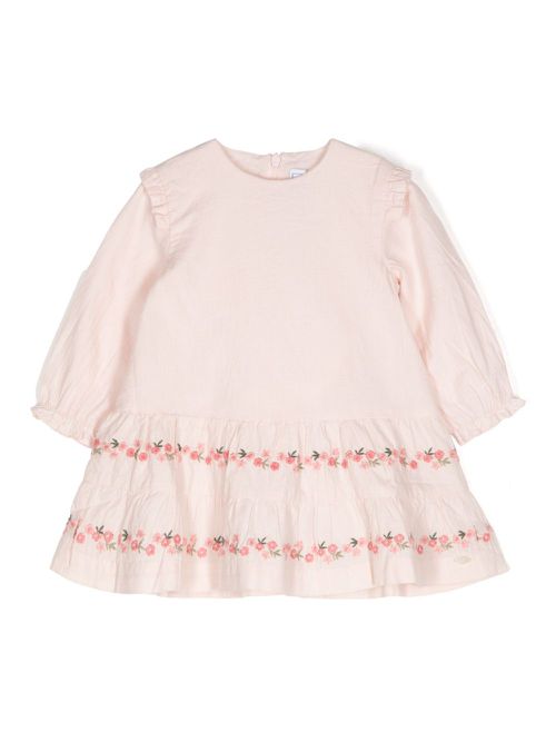 Embroidered floral dress - Pink