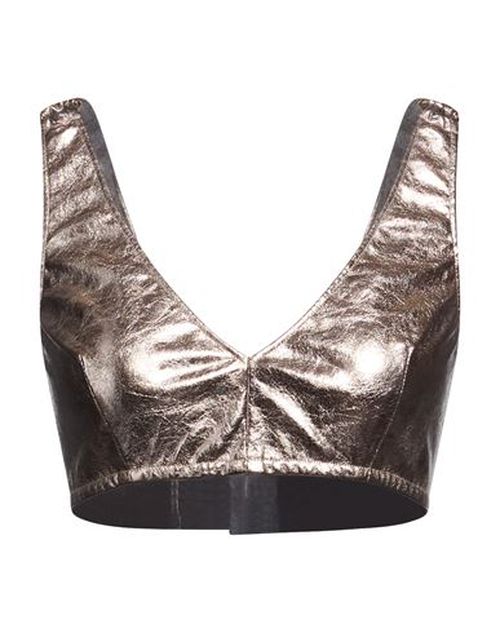 Woman Top Platinum Size 6 Polyester, Elastane