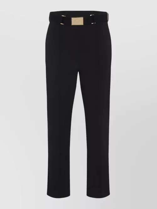 Elisabetta Franchi - vela trousers front crease belted waist