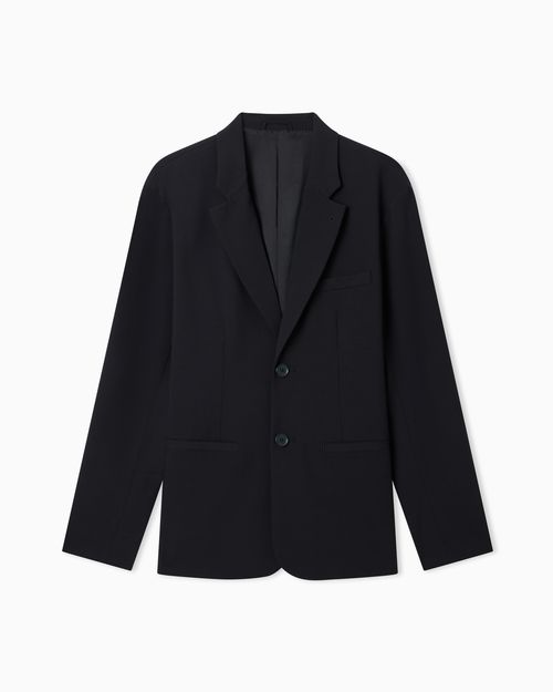 Single breasted jacket in a wool and viscose blend Icon