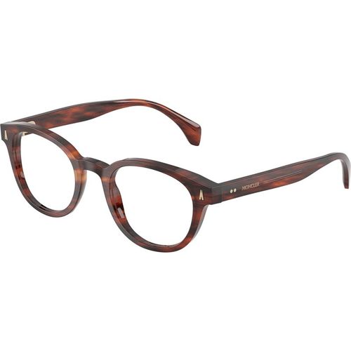 Moncler Unisex Moncler ME2020 3034 Monturas ópticas Acetato Tortuga Transparente Redonda Norma
