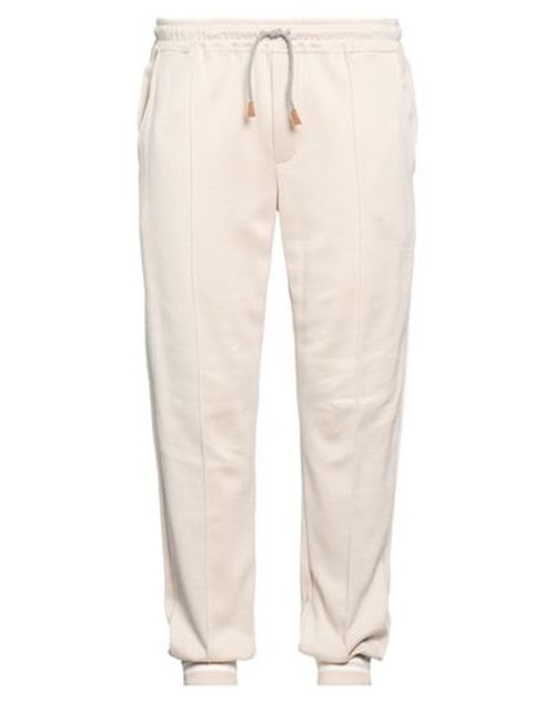 Man Pants Ivory Size XXL Cotton, Polyamide