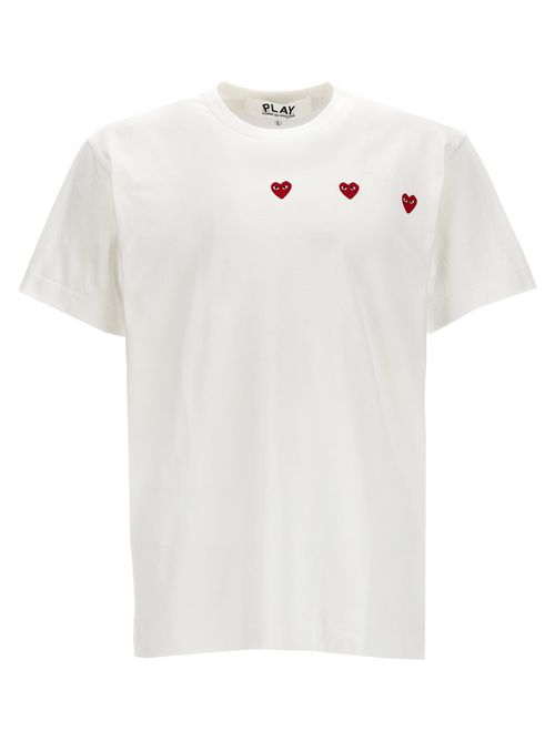 White Logo Cotton T-Shirt