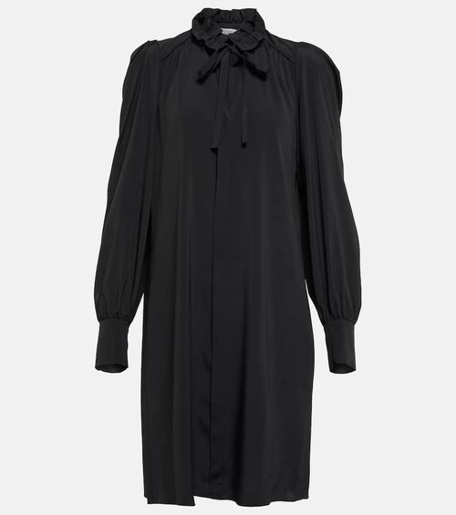 Tie-neck minidress