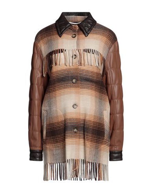 Woman Coat Brown Size 2 Polyamide, Wool, Viscose