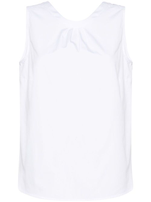 Ofelia poplin top - White