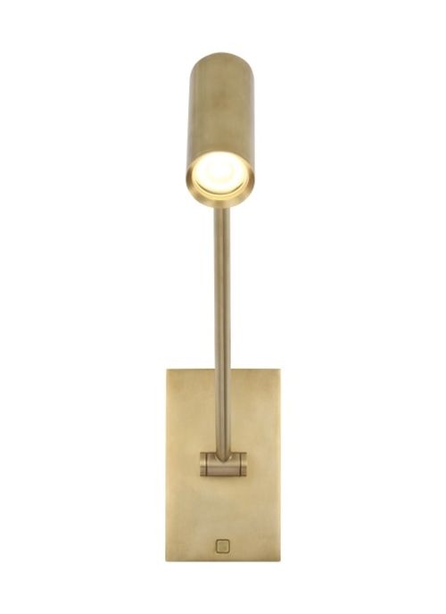 Natural Brass LED Wall Sconce from the Ponte Collection