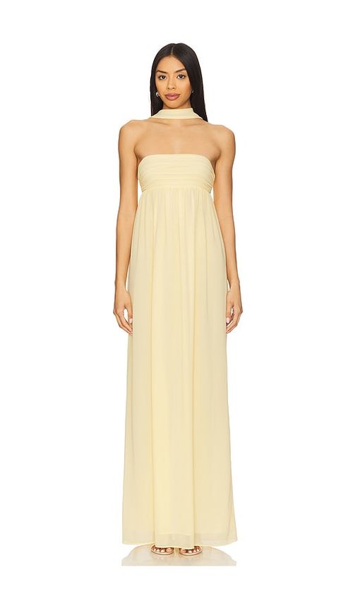 Lovers and Friends Soleil Gown in Lemon. XL. Also in XS, S