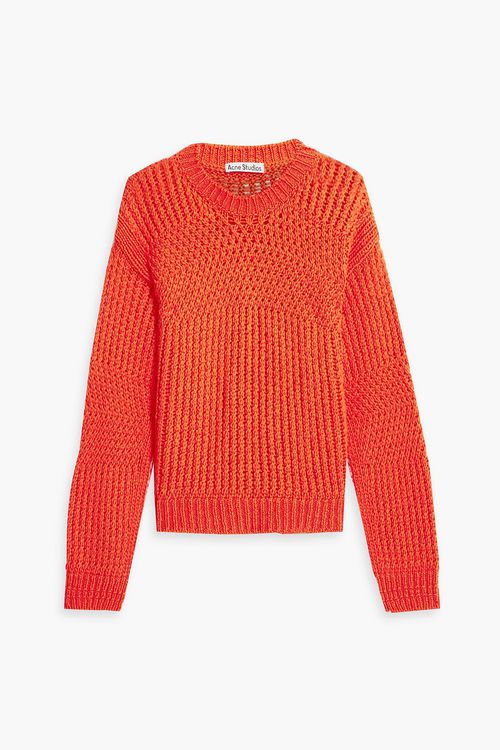 Crocheted cotton sweater