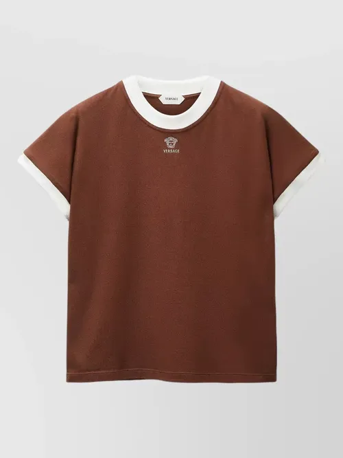 Versace - slim fit stretch cotton jersey t shirt