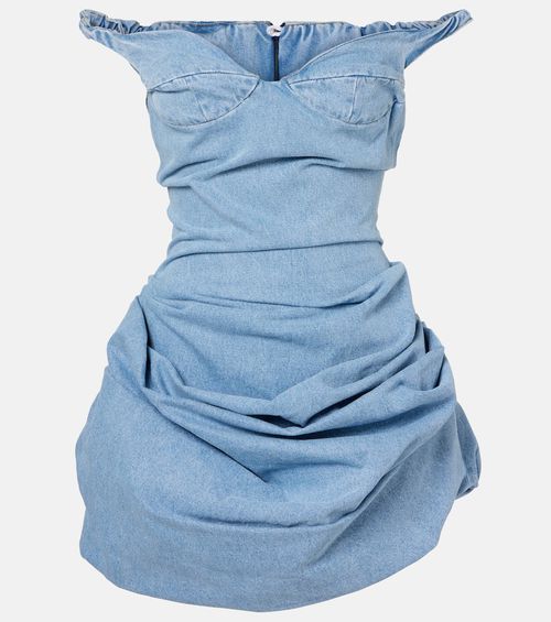 Denim midi dress