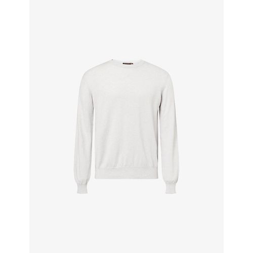 Mens Valter Crew-Neck Cotton and Cashmere-Blend Jumper