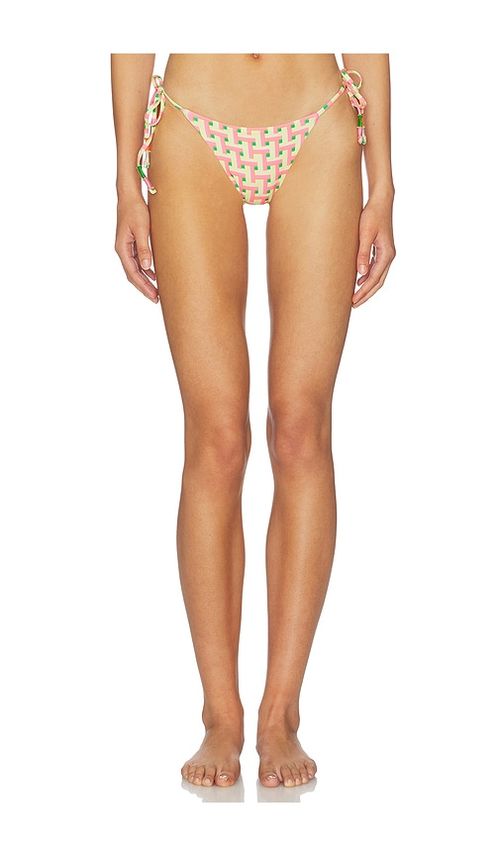 Maaji Blush Tide Sunflash Bikini Bottom in Pink,Lemon. - S also in
