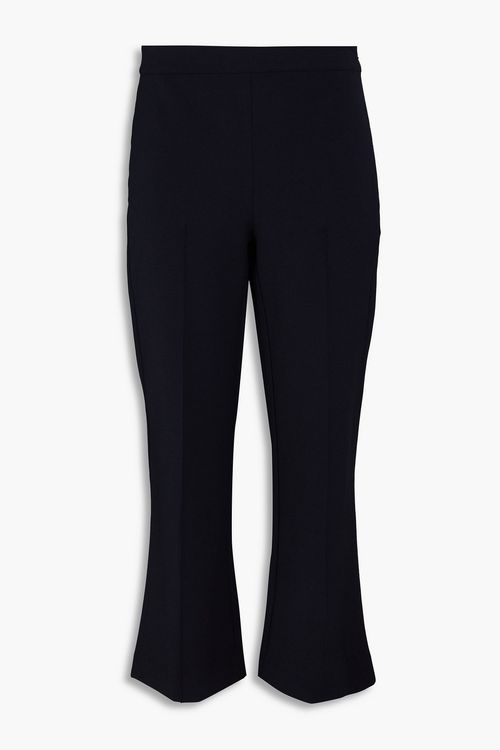 Crepe kick-flare pants - Blue - US 4
