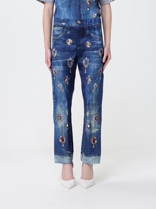 Pants Woman color Blue